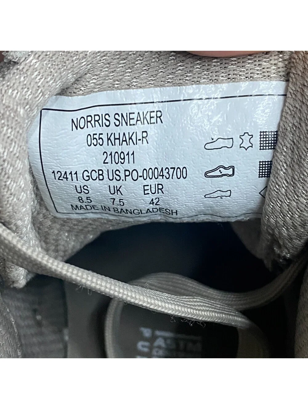 5.11 Tactical Norris Sneaker Shoes Men 8.5 Khaki Suede Puncture Resistant Vibram